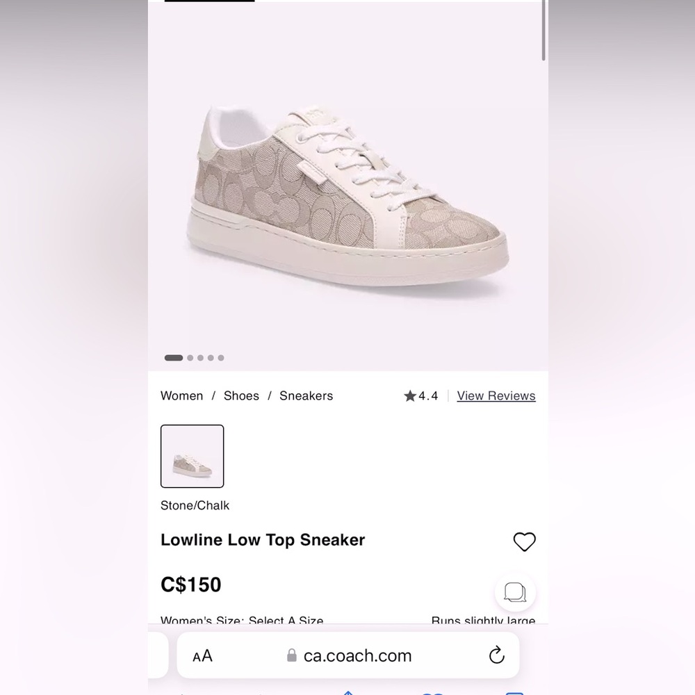 Women coach sneakers